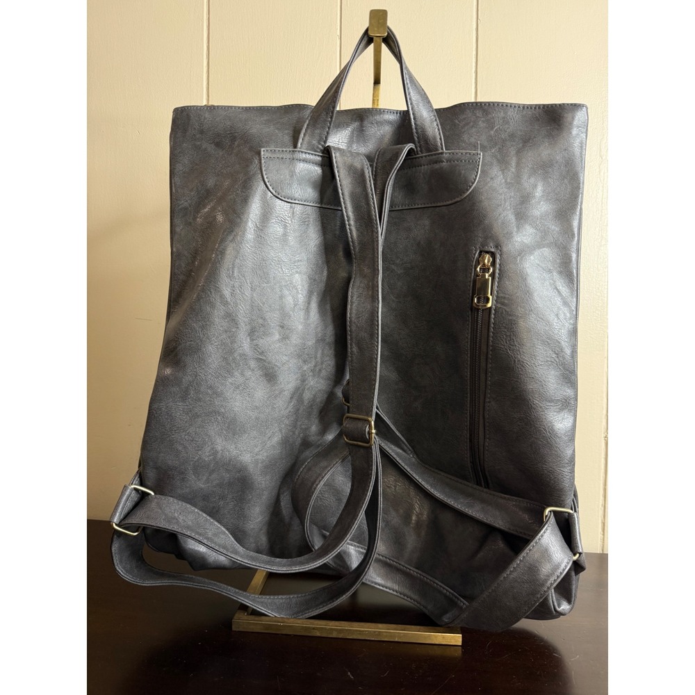 Modern + Chic Backpack‎ Women's Gray Convertible Bag Shoulder Bag Purse Travel